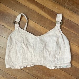 Tan crop top